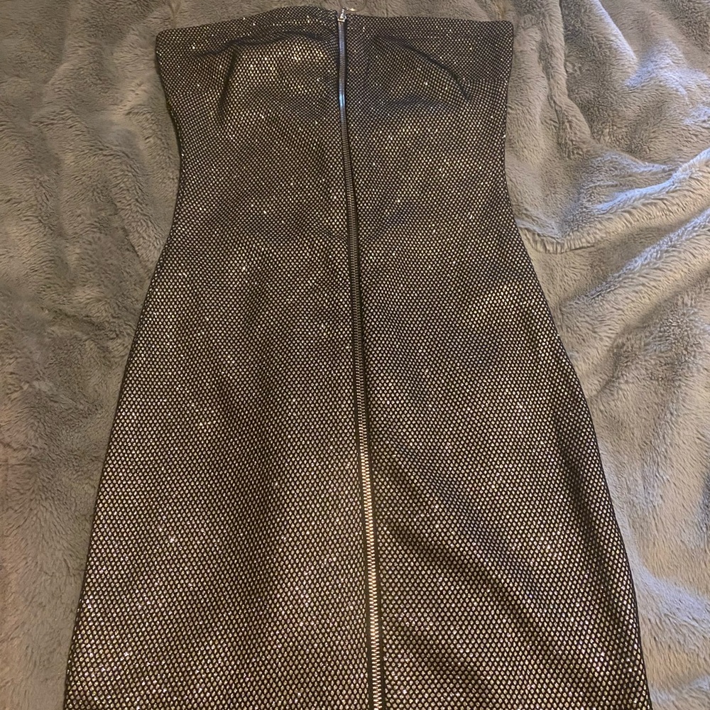 Elegant Black Strapless Dress